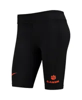 Women's Nike Black Clemson Tigers Essential Tri-Blend Bike Shorts