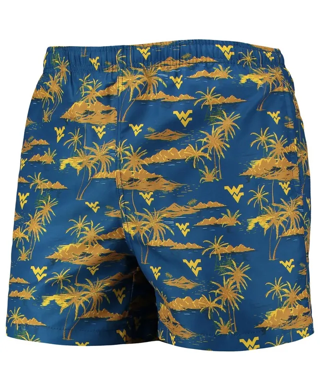 Foco Men's Foco Gold Navy Midshipmen Island Palm Swim Trunks