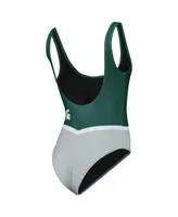 Women's Foco Green Michigan State Spartans One-Piece Bathing Suit