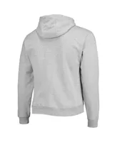 Men's League Collegiate Wear Heathered Gray Nebraska Huskers Seal Neuvo Essential Fleece Pullover Hoodie