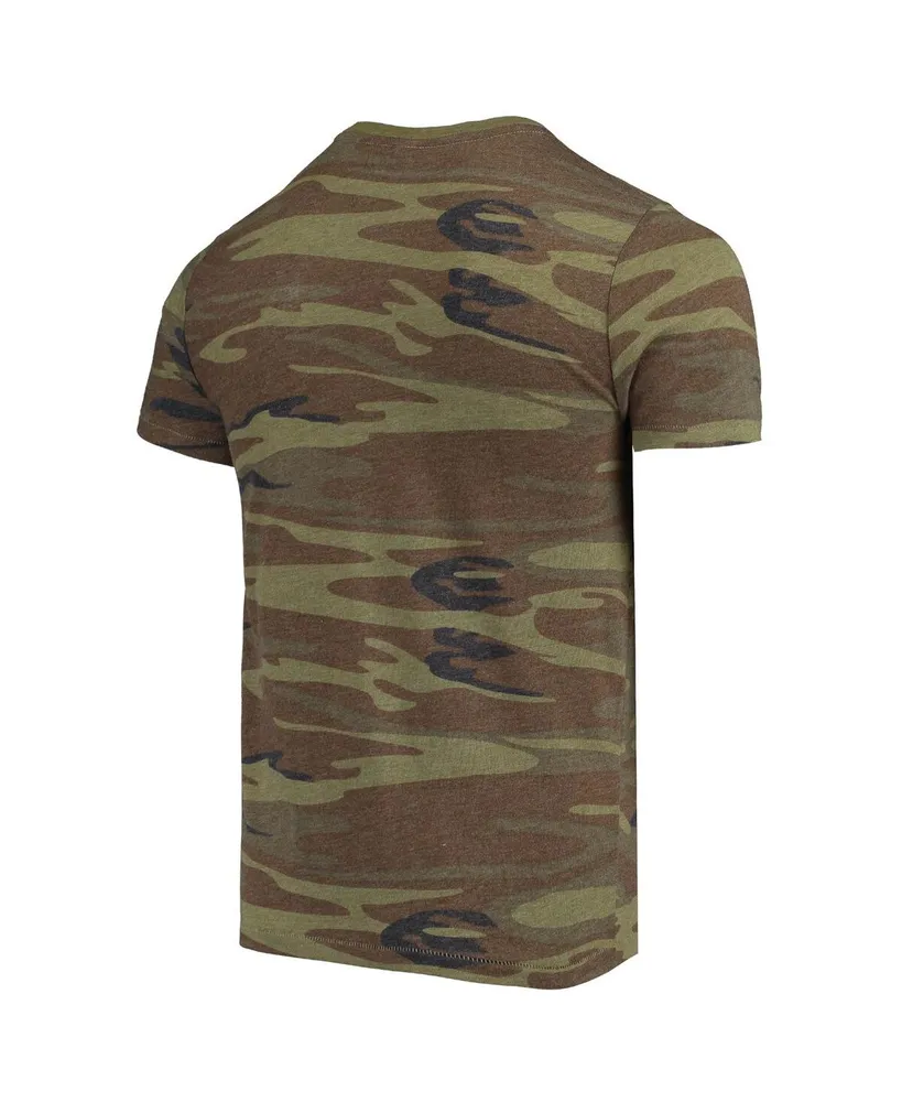 Men's Alternative Apparel Camo Washington State Cougars Arch Logo Tri-Blend T-shirt