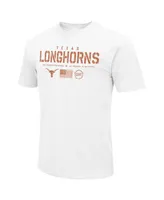 Men's Colosseum White Texas Longhorns Oht Military-Inspired Appreciation Flag 2.0 T-shirt