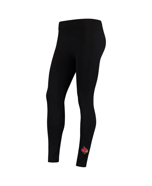 Louisville Cardinals ZooZatz Women's Fleece Leggings - Black