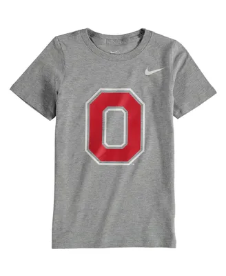 Preschool Unisex Nike Charcoal Ohio State Buckeyes Logo T-shirt