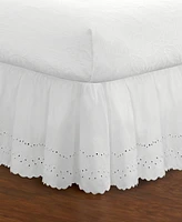 Fresh Ideas Ruffled Eyelet 18" Drop Bed Skirt