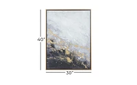 Canvas Contemporary Abstract Framed Wall Art, 30" x 2" x 40"