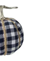 Plaid Fall Harvest Tabletop Pumpkin