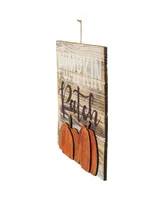 Pumpkin Patch Fall Harvest Wooden Wall Sign, 12"