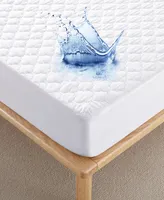 Unikome Water-Resistant Four Leaf Quilted Fitted Mattress Protector 18" Deep