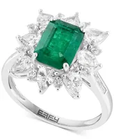 Effy Multi-Gemstone (3-3/8 ct. t.w.) Ring in 14k White Gold