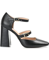 Journee Collection Women's Isadorah Double Strap Heels