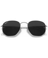 Ray-Ban Unisex Titanium Polarized Sunglasses, RB8148 Hexagonal