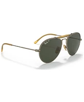 Ray-Ban Unisex Titanium Polarized Sunglasses, RB8063