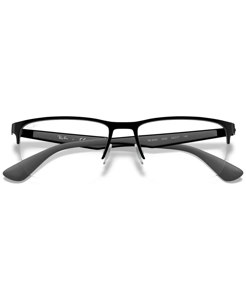 Ray-Ban RB6335 Unisex Rectangle Eyeglasses