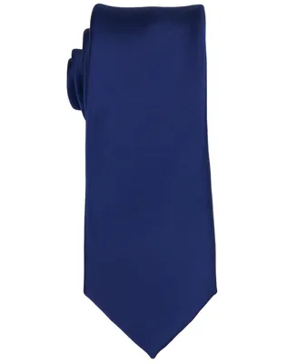 ConStruct Men's Satin Solid Extra Long Tie