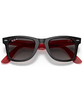 Ray-Ban Disney Unisex Polarized Sunglasses, RB2140 Wayfarer Mickey J22 50