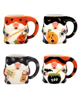 Halloween Gnomes 3-d Mug Set, 4 Pieces