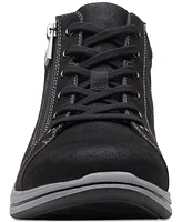 Clarks Women's Breeze Glide Lace-Up Zip Sneakers