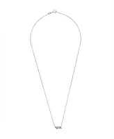 Macy's Sky Blue Topaz Matching Earring and Necklace Set