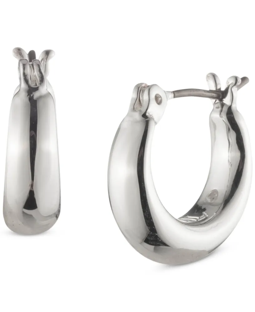 Lauren Ralph Small Sculpted Hoop Earrings, 0.5"