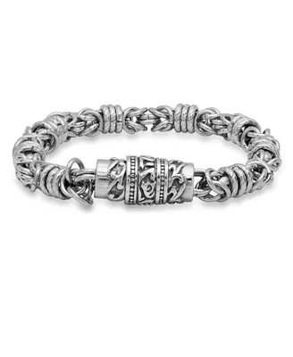 Steeltime Cluster Chain Bracelet - Silver