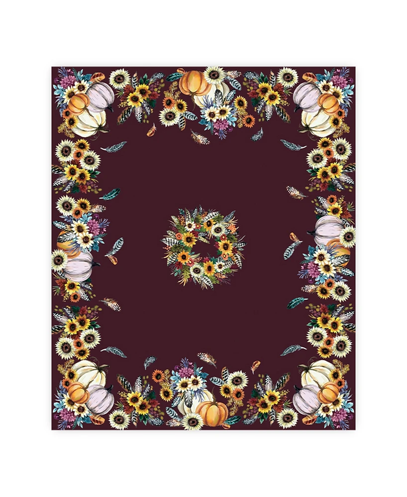Laural Home Fall Feathers Tablecloth