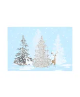 Laural Home Winter Wonderland Set of 4 Placemats, 13" x 19"