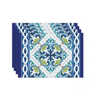 Laural Home Callisto Tiles Set of 4 Placemats, 13" x 19"