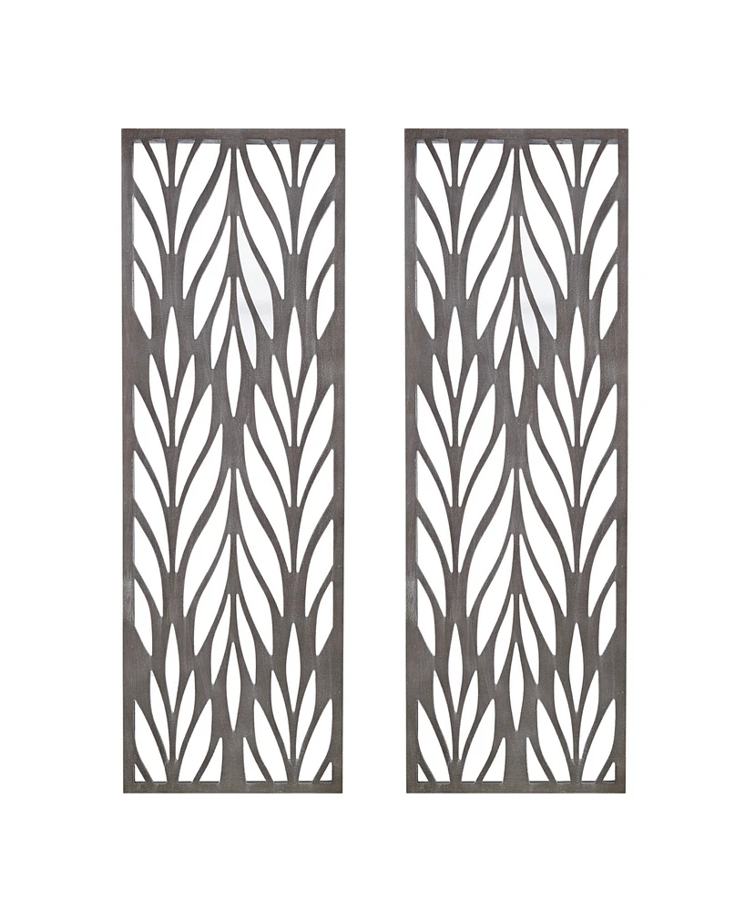 Madison Park Florian Carved Wall Panel Decor Set, 2 Piece