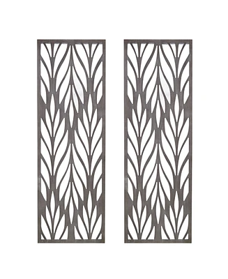 Madison Park Florian Carved Wall Panel Decor Set, 2 Piece