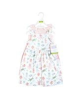 Hudson Baby Baby Girls Hudson Cotton Dresses, Pastel Sea, 18-24 Months