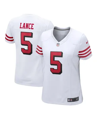 Women's Nike Trey Lance White San Francisco 49ers Alternate Game Jersey