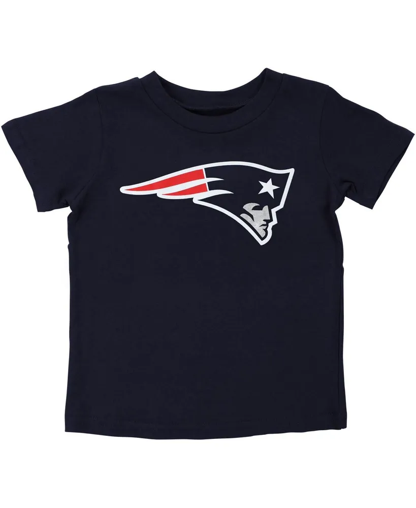 Preschool Boys and Girls New England Patriots Team Logo Navy Blue T-shirt