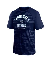 Men's Fanatics Navy Tennessee Titans Hail Mary Raglan T-shirt