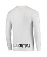 Men's Dunbrooke White Nfl Por La Cultura '21 Collection Long Sleeve T-shirt