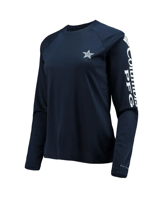 Columbia Women's Dallas Cowboys Tidal PFG Navy Long Sleeve T-Shirt