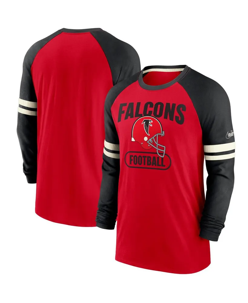 Nike Men's Heathered Charcoal and Red Atlanta Falcons Tri-Blend