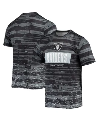 Men's New Era Black Las Vegas Raiders Combine Authentic Sweep T-shirt