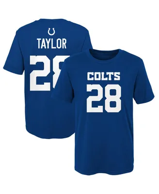 Big Boys Jonathan Taylor Royal Indianapolis Colts Mainliner Player Name and Number T-shirt