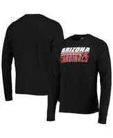 Men's '47 Black Arizona Cardinals Shadow Super Rival Long Sleeve T-shirt
