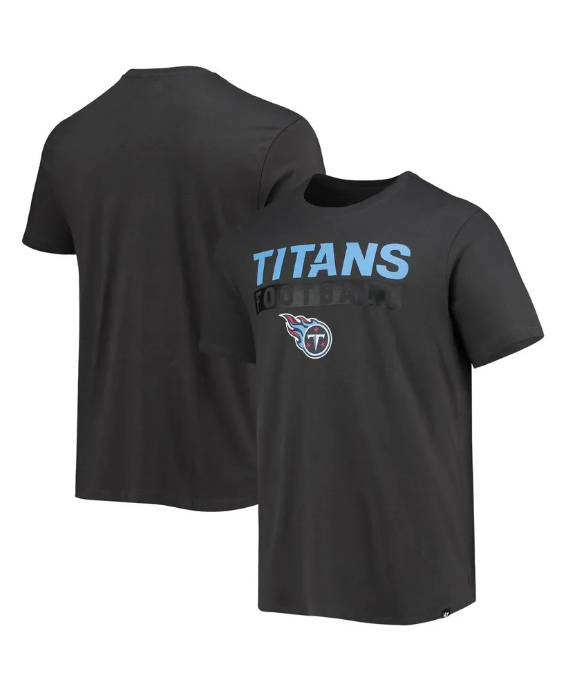 Men's '47 Charcoal Tennessee Titans Dark Ops Super Rival T-shirt