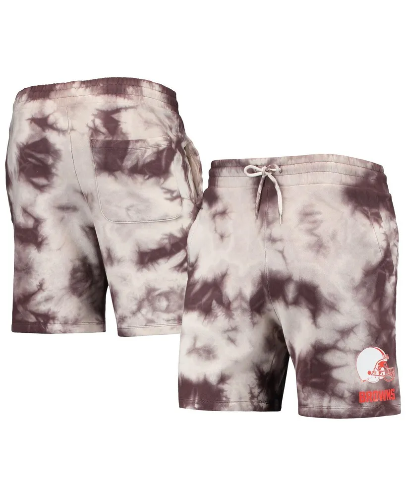 Men's New Era Brown Cleveland Browns Tie-Dye Shorts