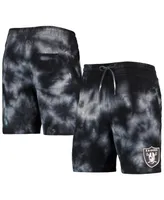 Men's New Era Black Las Vegas Raiders Tie-Dye Shorts