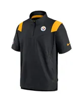 Men's Nike Black Pittsburgh Steelers Coaches Chevron Lockup Pullover Top