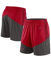 Men's Nike Red, Pewter Tampa Bay Buccaneers Primary Lockup Performance Shorts