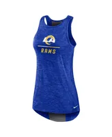 Women's Nike Royal Los Angeles Rams High Neck Performance Tank Top