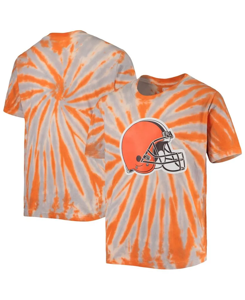 Outerstuff Big Boys Orange Cleveland Browns Team Tie-Dye T-shirt - Macy's