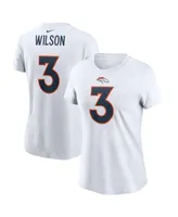 Women's Nike Russell Wilson White Denver Broncos Player Name & Number T-shirt