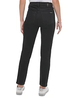 Calvin Klein Jeans Petite High-Rise Slim Straight-Leg Whisper-Soft Jeans