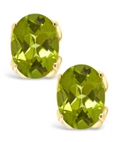 Macy's Peridot (2-3/4 ct. t.w.) Stud Earrings in 14K Gold